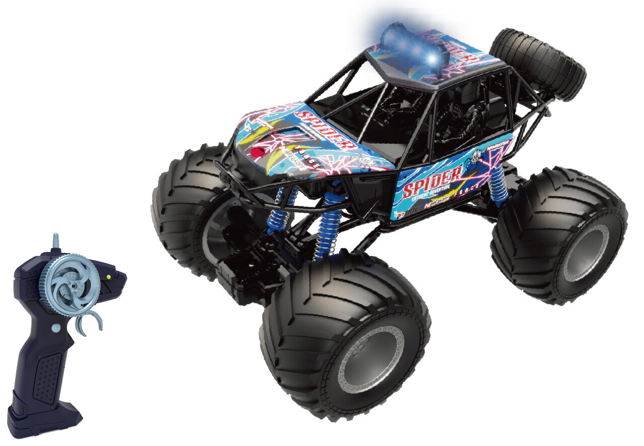 Masinuta cu telecomanda Big Foot, CEVODLE, 44 cm, ABS, albastru - imagine 3